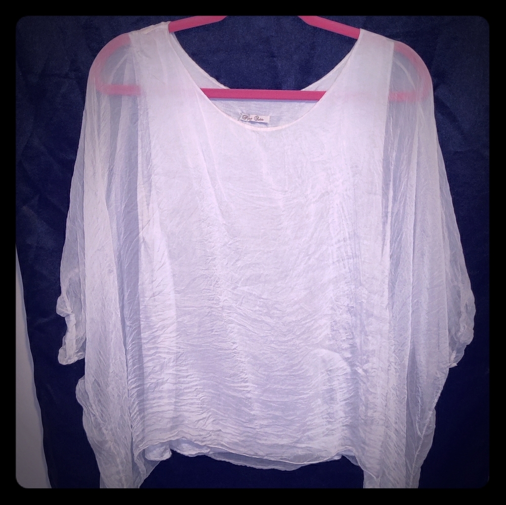 Cream Silk Blouse